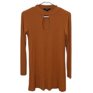 FOREVER 21 Burnt Orange Open Chest short dress